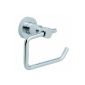 Never again drilling LO235 Loxx toilet roll holder without cover, 15 x 6.9 x 9.5, chrome, included - Mounting Technology (tool)