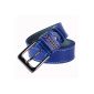 Leather Belt without cause metal buckle unisex man woman Color Size has choices (Clothing)
