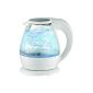 Glass kettle exclusive blue LED interior lighting 2000W 1.5 liters.