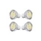 4x GU10 16 5630 SMD LED Spot Lamp High Power spotlight Warm White 5W AC220-240V