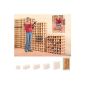 Modular Wine Rack System PRIMAVINO, for 78 Fl, wood pine natural, stackable / expandable -. H 150 x W 75 x D 22 cm