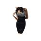 Yazilind nightclub clubwear Bling summer dress with sequins Sheath Bodycon Evening Cocktail Party Dress Women's Dresses (Textiles)