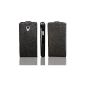 Flip Case Handytasche black leather case Archos 40b Titanium (Electronics)