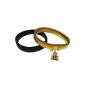 Sleeve Holder Elegance 2 pair elastic Blusenraffer black gold colored Stretch Bracelets (household goods)