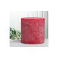 Rustic three-wick candle, 15 x 15 cm Ø, red (household goods)