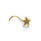 Nose Studs, Zirconia star, 14K GOLD 430 044 (jewelry)