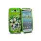 Accessory Master jasmine flowers silicone design Protective Case for Samsung Galaxy S3 i9300 green (accessory)
