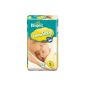 PAMPERS - 81272710 - Layers New Baby New Born Size 1 (2-5 Kg), Geant 2x54, 108 layers (Health and Beauty)