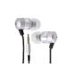 GOgroove AudioOHM Earbud Headphones Asus Laptops Premium R510, X751, C200 Chromebook / Mac / Lenovo G50 / Samsung Ativbook 2 / Smartphones, Tablets, MP3 players iPod and more with a 3.5mm headphone jack.  Customizable silicone earbuds in different sizes with 3 - Silver (Electronics)