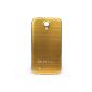PU Leather Case / Back Cover Battery Back Cover for Samsung Galaxy Mega 6.3 i9200- Gold (Electronics)
