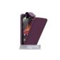 Case Sony Xperia SP Case Purple PU Leather Flip Case (Accessory)