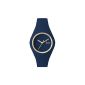 ICE-Watch - ICE.GL.TWL.US14 - Ice Glam Forest - Ladies Watch - Quartz Analog - Blue Dial - Blue Silicone Bracelet (Watch)