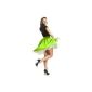 Kostümplanet® Rockn Roll skirt costume green 50s with matching scarf skirt annual Rock n Roll Costume (Toys)