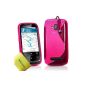 TPU Silicone Gel Case S-Series Case Cover Nokia Lumia 610 + Mini Stylus + Screen Protector AOA Cases® (Pink) (Wireless Phone Accessory)