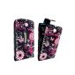 NOKIA LUMIA 800 VARIOUS DESIGN PU LEATHER CASE + FREE STYLUS (Case with Portfolio) - Cover / Wallet Style Leather (NEW BUTTERFLY FLIP)