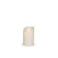 LED Real Wax Candle White Smooth 8 cm x 12.5 cm
