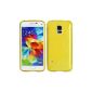 Luxburg® Case Cover Samsung Galaxy S5 Mini TPU Silicone box Yellow gold (Electronics)
