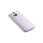 Liamoo HTC One M8 Cover Ultra Thin Slim Case Cover Hard Cover Bumper (White transparent) (Electronics)