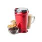 Andrew James - coffee, nut and spice mill in Red - Powerful 150W motor and stainless steel blades - 2 years warranty (household goods)