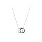 Ceranity - 1-72 / 0016-N - Necklace - Silver 3.7 gr 925/1000 - Zirconium Oxide - White - 45 cm (Jewelry)