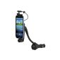 FM Transmitter Active Car Auto gooseneck Cell Phone Stand Holder f. Cigarette lighter charging function f. Samsung Galaxy S3 / S3 Mini, etc. Incl.  Micro USB cable (0,5m) (Electronics)