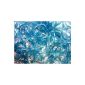 ETHAHE 600pcs Loom Elastics Bands Translucent Light Blue Bracelet Knitting without Latex with 25 S-Fasteners (Toy)