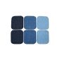 6 Jeans - Ironing patches in different colors / washings 10.5 x 9.5 cm (household goods)