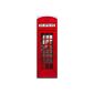 1art1 49309 London - Red Telephone Boxes Perspective Door Poster (158 x 53 cm) (household goods)