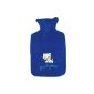 Hugo Frosch hot water bottle classic 1.8 Ltr. With Fleece Cover blue "feel good"