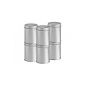 6-pack of big spice cans with additional inner cover, for optimal protection and freshness, stackable, made of high quality material (Misc.)
