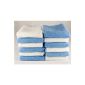 36 x Microfibre cloths Microfibre cloths Blue White microfibre cloth Dimensions 30 x 30 cm