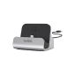 Belkin F8J045BT Lightning charge / sync dock (suitable for Apple iPhone 5 / 5s / 5c, iPhone 6/6 Plus, MFI certified, incl 1.2m USB cable) Silver (Wireless Phone Accessory)