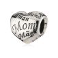 Pandora Women's Charm wide 925 sterling silver heart with Mom in writing.  Languages ​​791112 (jewelry)