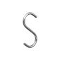 Home Xpert 6-pack S-hook HOOK 67, hangers, chrome-plated, length 67 mm, thickness 4 mm, adapts to pipe Ø 2.5 cm