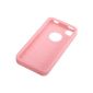 AmazonBasics Silicone Case for iPhone 4 / 4S Rose (Wireless Phone Accessory)