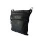 MyJoy Leather Shoulder Bag in black (dimensions: LxH 21x24cm) (Textiles)