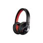 Philips SHB7000 / 10 Bluetooth Stereo Headset (1.2 m cable length)) Black / Red (Electronics)