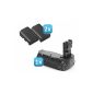 Professional Battery Grip + 2x batteries for Canon EOS 60D as the BG-E9, incl. 2x Li-Ion battery as LP-E6 (Electronics)