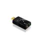 CSL - USB 7.1 external sound card |. Dynamic 3D Surround Sound | including function keys (electronic)