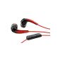 AKG K328 In-Ear Headphones with Mic and Apple iPhone control red (Electronics)