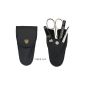 Three Swords - Manicure & Pedicure 4 rooms, genuine leather Color: black, Quality: Made in Solingen, Germany (Health and Beauty)