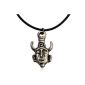 VIKI LYNN Supernatural- Dean Winchester Amulet Old Bronze leatherette Necklace pendants (jewelery)