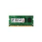 Transcend - Memory - 2 GB - SO DIMM 204-pin - DDR3 - 1333 MHz - PC3-10600 - CL9 - 1-5 V (Personal Computers)