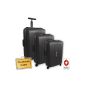 HAUPTSTADTKOFFER® set of 3 (43L, 87L, 130L) Hard Case Kit · Reisekofferset · TSA lock · SCHWARZMATT (Luggage)