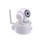 Cam EasyN IP security camera for indoor LAN / WLAN Wireless / WiFi Two-way Audio Pan Tilt LED infrared microphone night vision, email alert, FTP -Series 640X480 White FS-613A-M136 3.6mm lens (Electronics)
