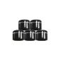NB24 5 gel pot, 5 ml, black, UV gel cans, cosmetic cans, empty cans, empty pot, tools and accessories, packaging, UV Gel doses for artificial nails (Misc.)