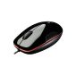 Logitech M150 wired laser mouse, black-red (Accessories)