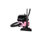 Numatic 900 145 / HDK205-12 Bodenstaubsauger Hetty with additional hard floor nozzle 5 and Hepa-Flo fleece anthers, classic pink (household goods)
