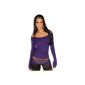In Style Women pullovers long sleeves with wide neck and shoulder bands One Size (32-38) (Textiles)