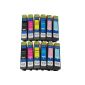 NTT® - 12 x printer cartridges / ink cartridges compatible with Epson T2431-36 24XL (Office supplies & stationery)